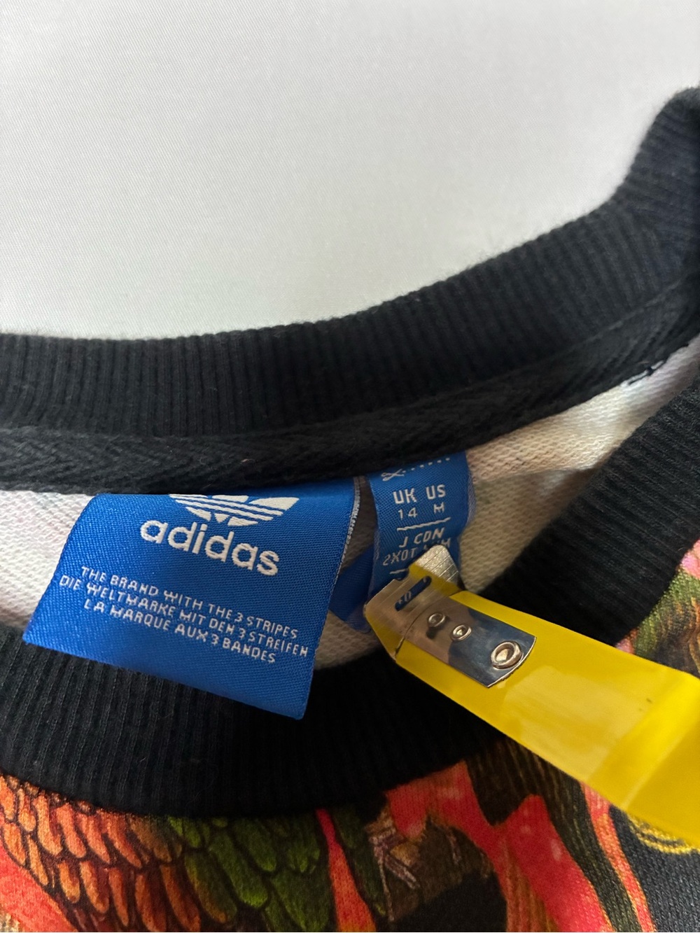 Adidas Originals Passaredo Tropical Birds Parrot Sweatshirt | Women's M UK 14 - Picture 4 of 5